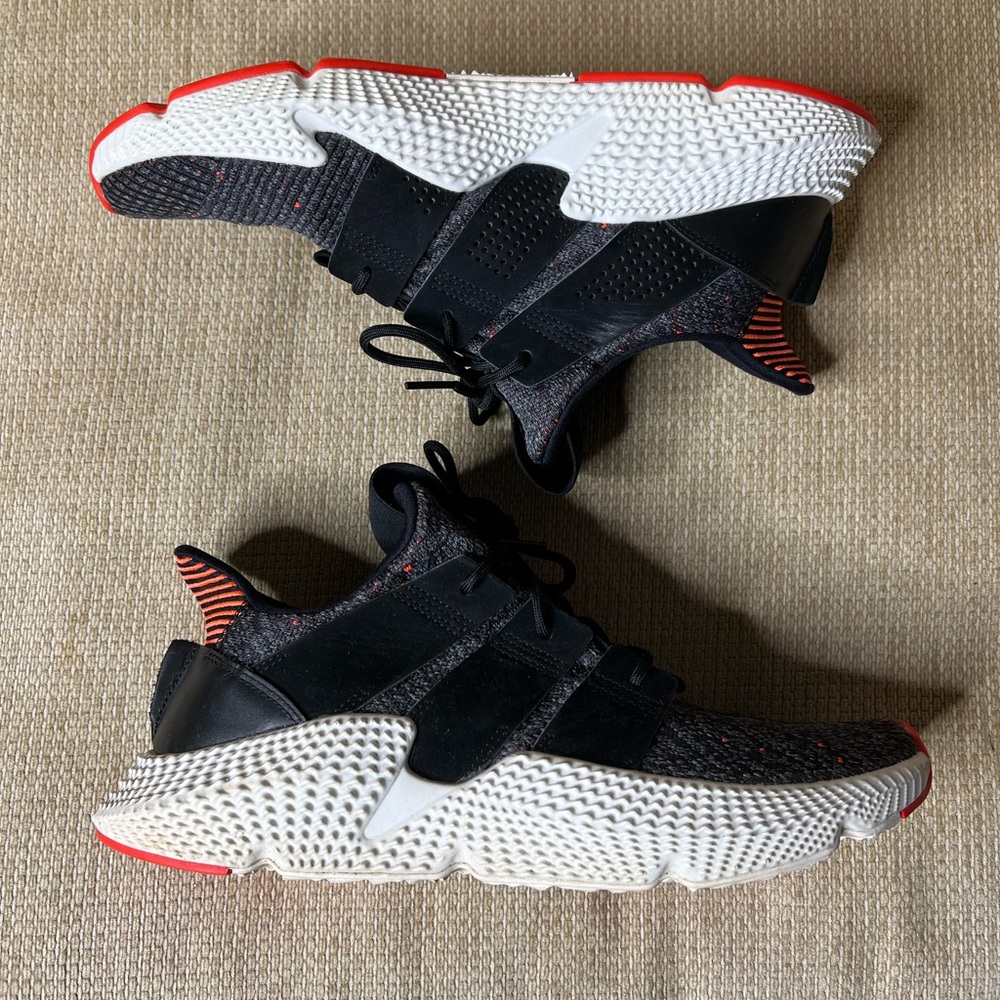 Adidas Mens Prophere Black Red Running Shoes